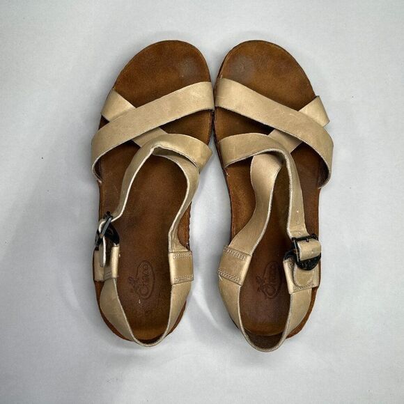 Chaco Women's Size 8 Tan Leather Sandals - Picture 8 of 11